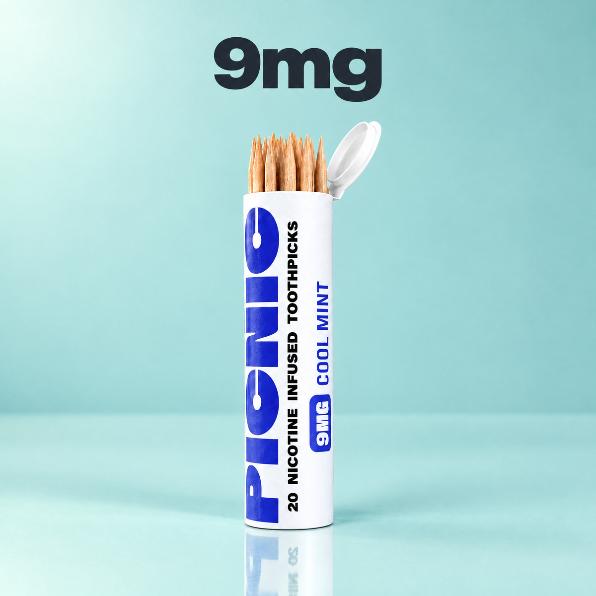 Picnic 9mg nicotine toothpicks — Cool Mint tube